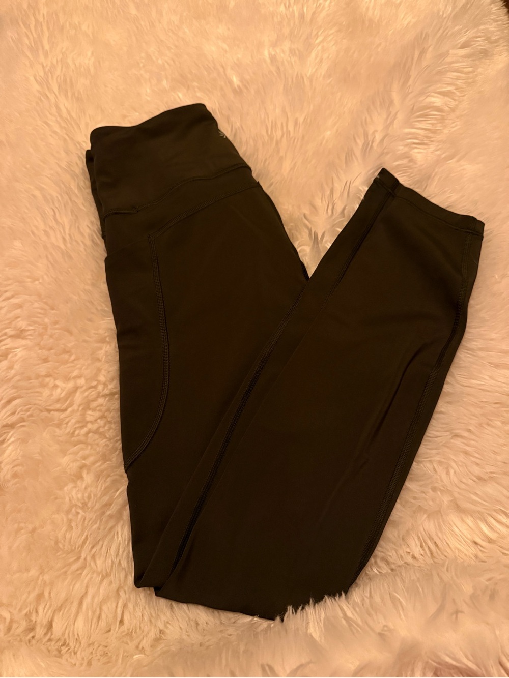 Athleta Olive Green Ultimate Stash Tight Leggings